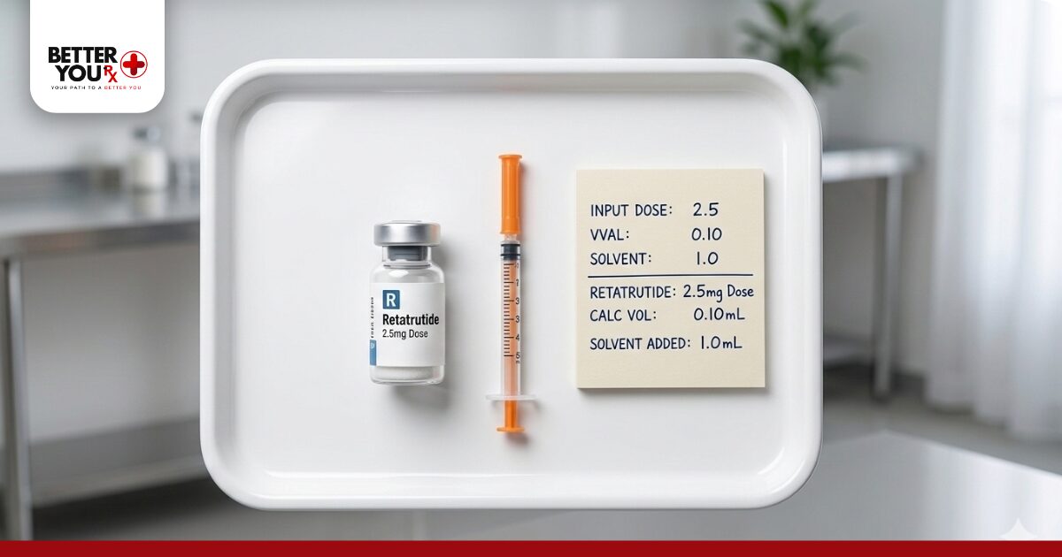 What are the available sizes and concentrations of retatrutide?